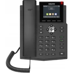 Gequdio GX3+ IP-Telefonset mit Ladegerät, Telefon, Schwarz