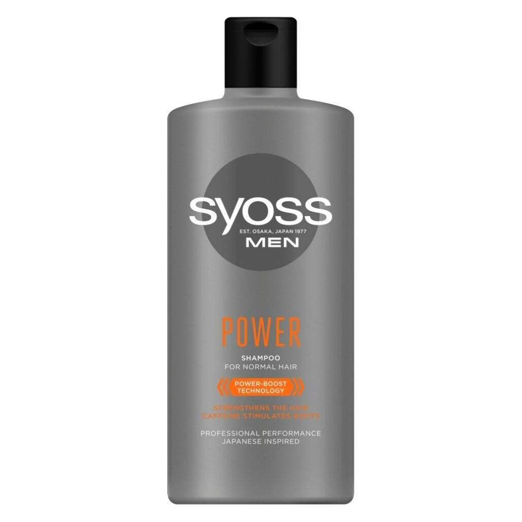 Syoss Men Power Shampoo für normales Haar 440ml (Flüssiges Shampoo, 440 ml) (9000101277395)