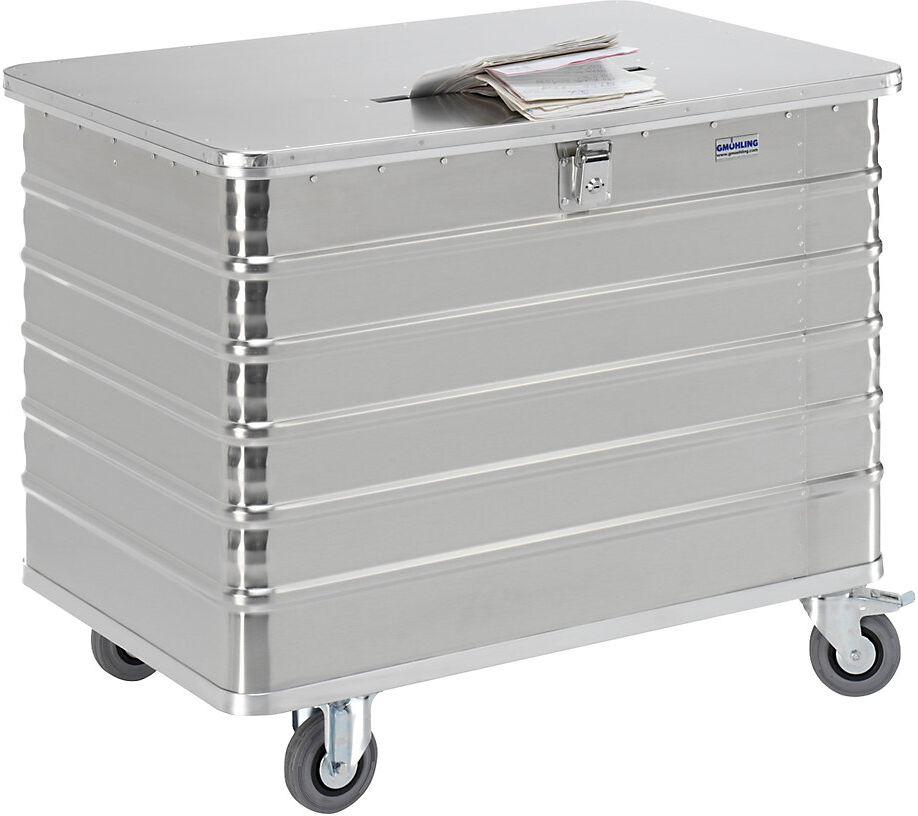 Behälter für Aktenvernichtung, HxBxT 840 x 1050 x 700 mm, mit Einwurfschlitz Gmöhling