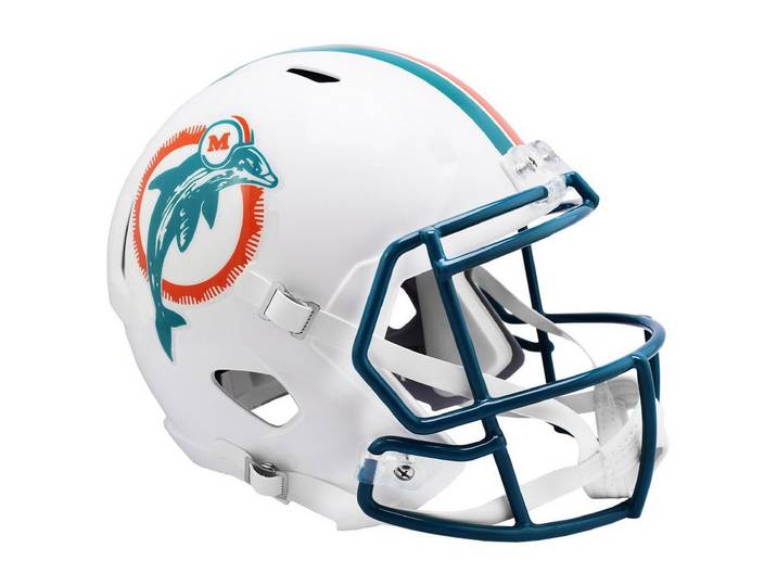 Riddell Sammelfigur Speed Replica Football Helm Miami Dolphins 198019