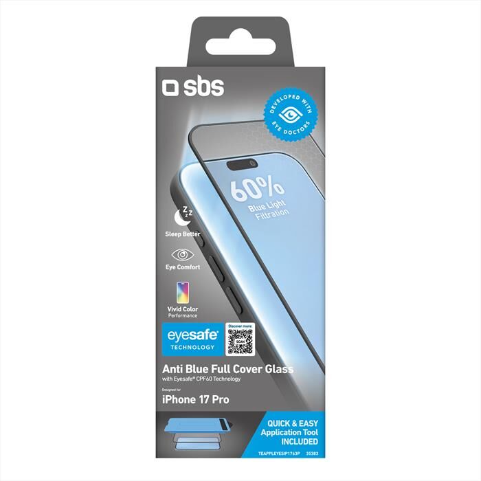 SBS Pellicola Protettiva Per iPhone 17 Pro-trasparente