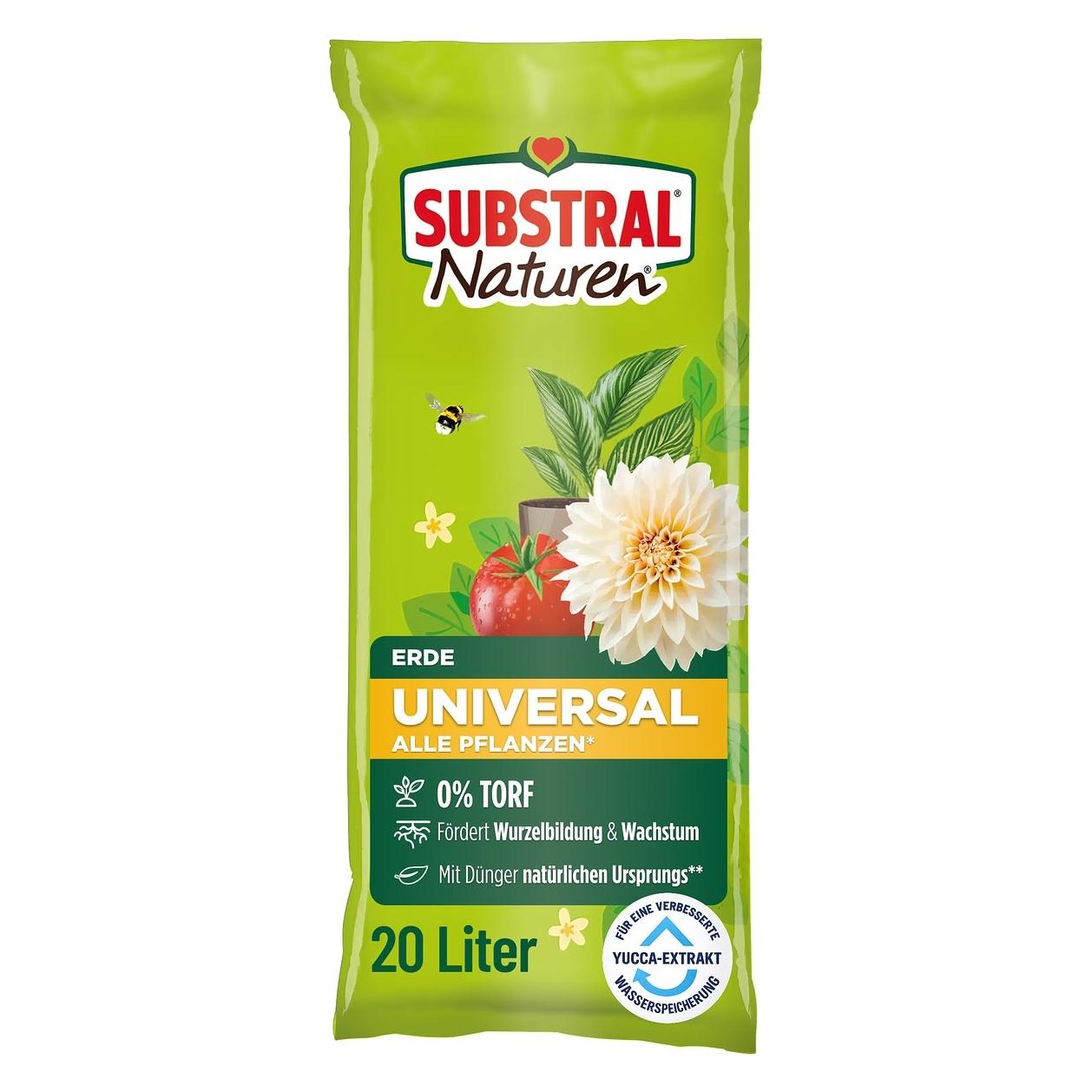 Substral Naturen SUBSTRAL Naturen Universalerde 20,0 l (20 l, Erde ohne Torf) (18610DP)