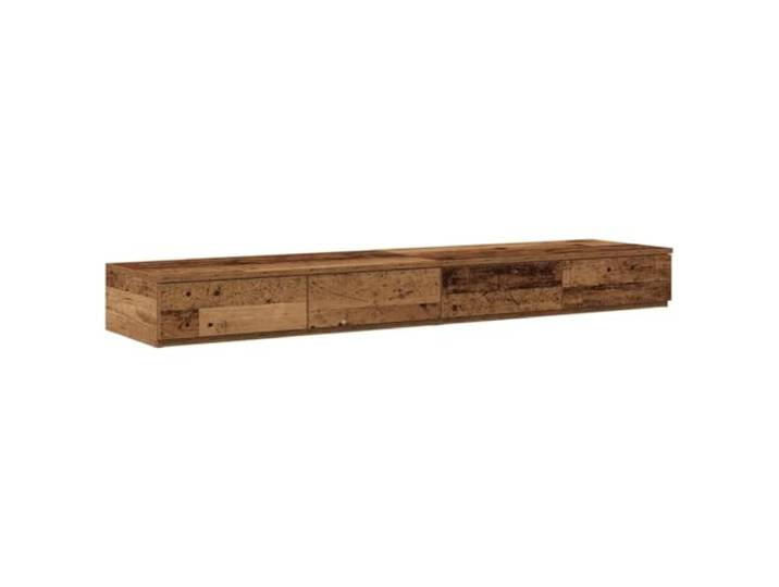 Makastle Bettschubladen Altholz 140 x 36,5 x 16,5 cm Holzwerkstoff