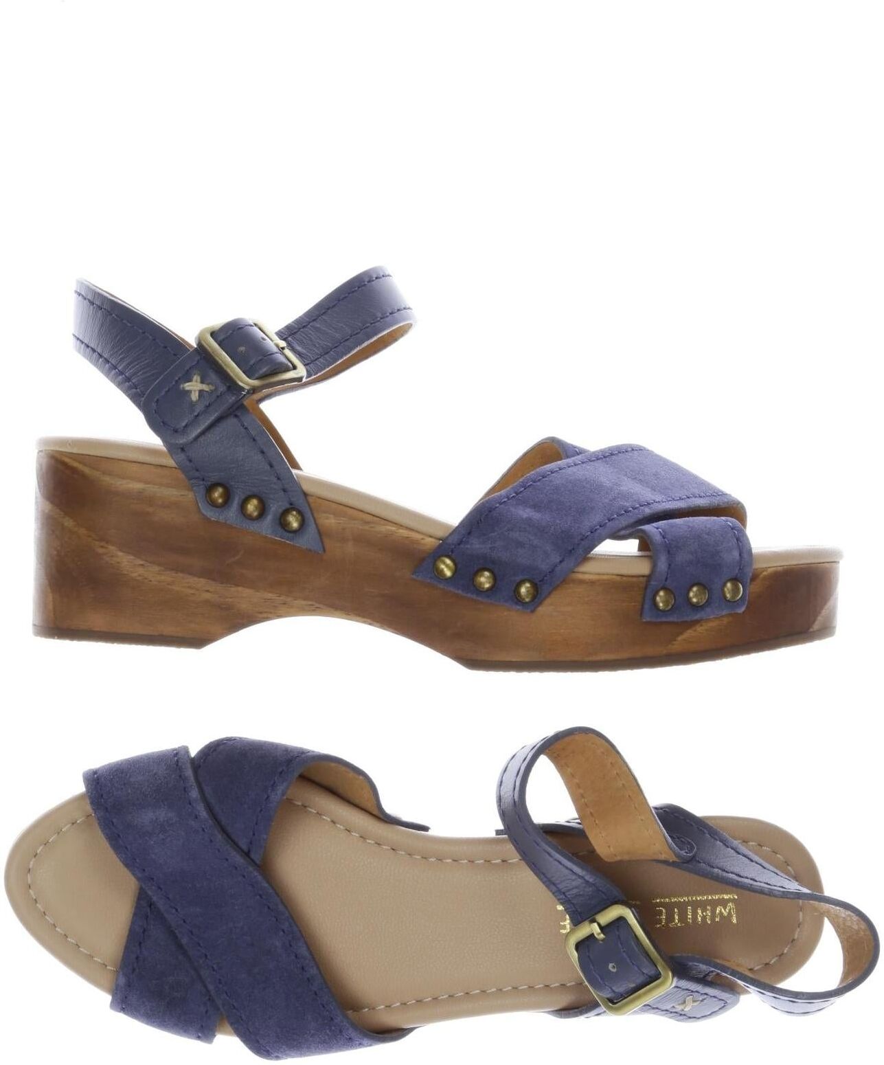 White Stuff Damen Sandalen, Blau, Gr. EU 37, kein / Etikett - Second Hand