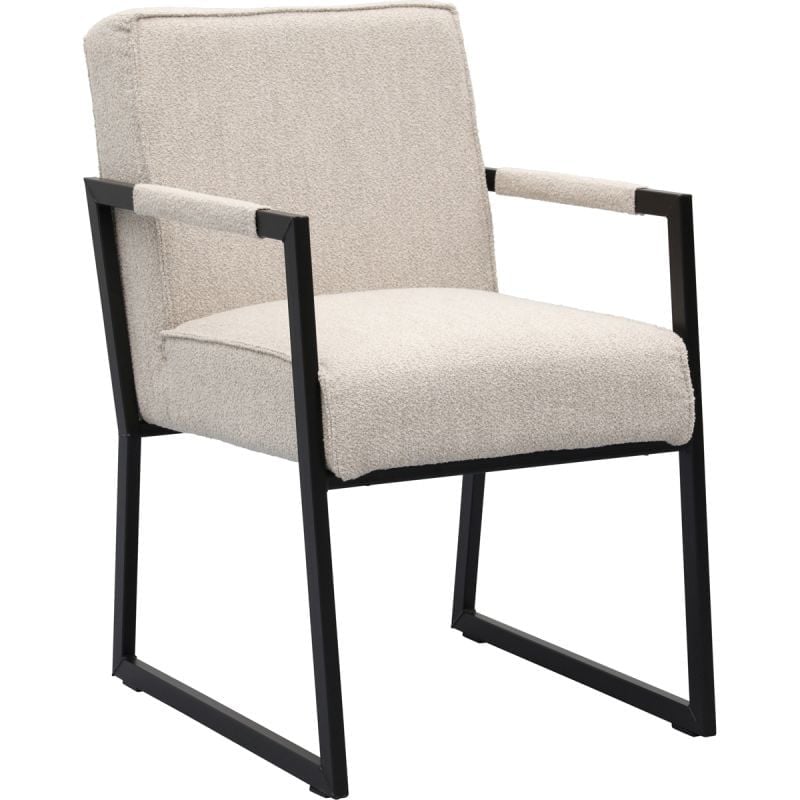 Eetkamerstoel Kenzo met metalen armleuning van Budget Home Store