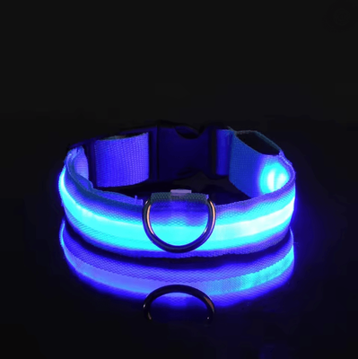 Inspire Essentials GlowGuard LED Dog Leash And Collar Set l blue