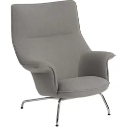 Doze Re Wool 128 Sessel gepolstert verchromte Beine