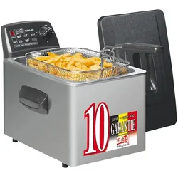 Fritel Turbo SF 4551, Fritteuse, Schwarz, Grau, Silber