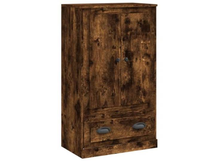 KGFHERENB Highboard Räuchereiche 60x35,5x103,5 cm Kommode Schrank Kompakter Beistellschrank für Schlafzimmer und Wohnzimmer mit viel Stauraum und robuster Holzwerkstoff Oberfläche