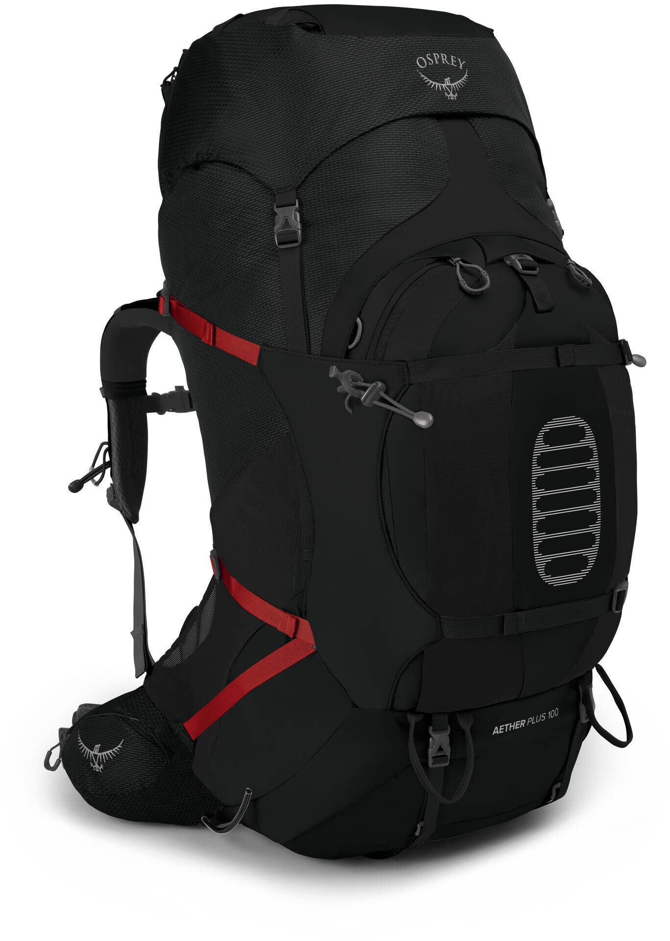 Osprey Aether Plus 100 Farbe: schwarz / Größe: S/M