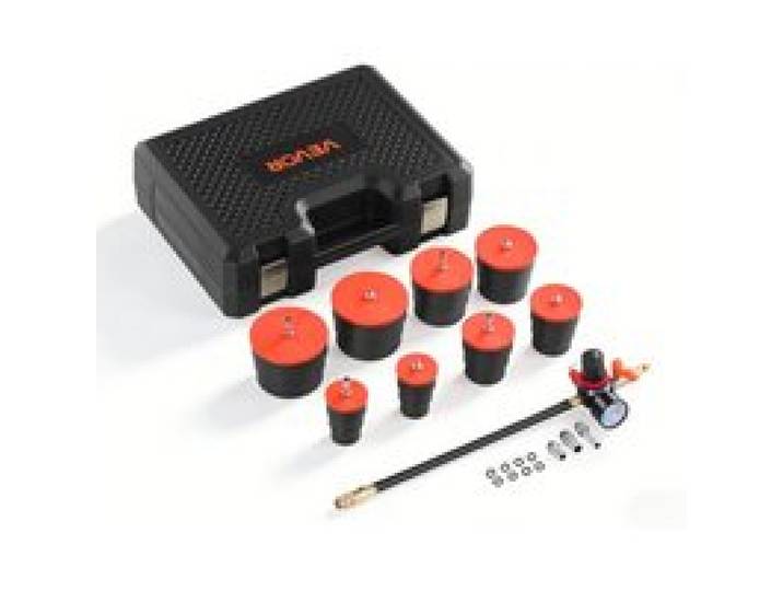 VEVOR Turbo Ladedruck Lecktester Set 0–80 PSI Prüfset für Turbo System Leckagen mit 4 Paar Gestuften Adaptern 1-3/8 bis 3-1/2 Zoll inkl Luftanschlüssen zur Ladeluftkühler und Ansaugrohr Prüfung