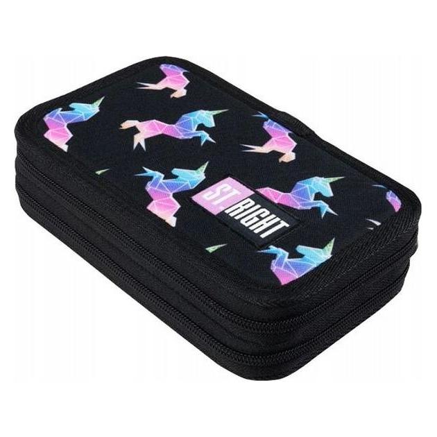 St. Majewski Pencil case MAJEWSKI Double pencil case with accessories STRIGHT PC-04 Rainbow Unicorns mkmk MAJEWSK (KAT07088)