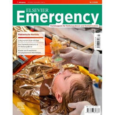 ELSEVIER Emergency. Pädiatrische Notfälle. 3/2026, Taschenbuch von , Urban & Fischer in Elsevier, 978-3-437-48268-7