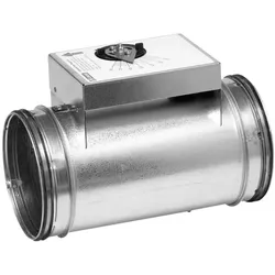 Lindab, Zubehör Belüftungstechnik, DAU 160 Volumenstromregler, 1-stufig mit Griff zur manuellen Luftmengeneinstellung.