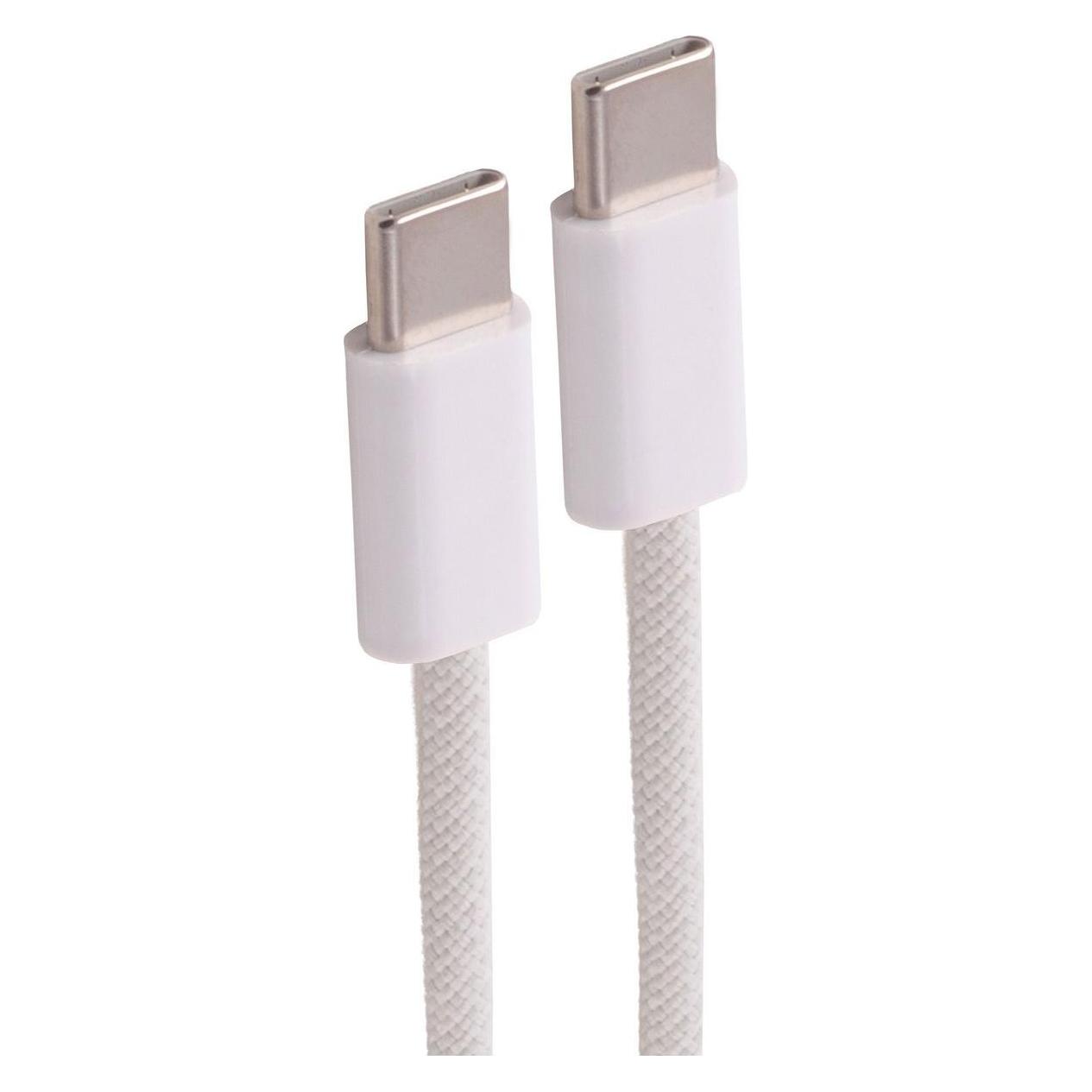 Shiverpeaks --USB-C Ladekabel, 2.0, 60W, weiss, Textil, 1m (BS14-21026) (1 m, USB 2.0, 60 W) (BS14-21026)