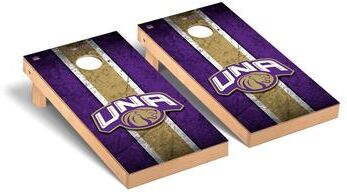Skip's Garage University of North Alabama UNA Lions Cornhole Board Set - Vintage Wooden