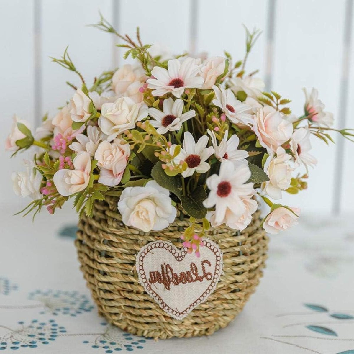 Kunstbloemen in vaas - Levensechte decoratie - Kameel