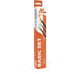 AK Basic Brushes Set (3 brushes)
