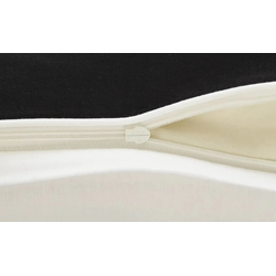 como Satin Wende-Bettwäsche  Satin Piping ¦ schwarz ¦ Maße (cm): B: 200
