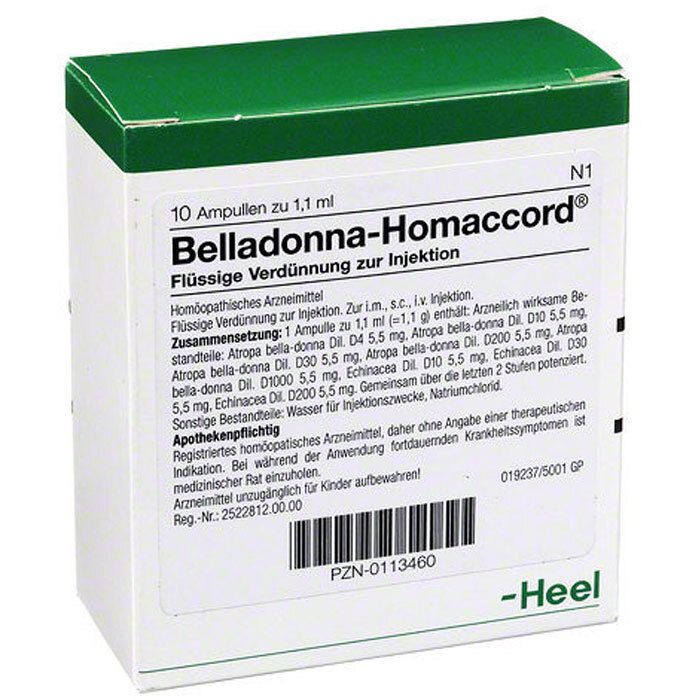 Belladonna Homaccord Ampullen 10 St