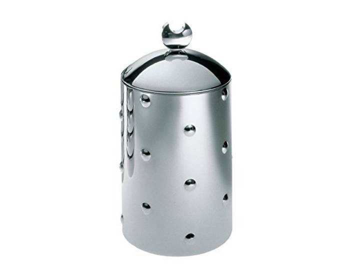 Alessi CB01 KALISTO' 1 Küchendose aus Edelstahl mit Knopf aus Aluminium, Silber, 1
