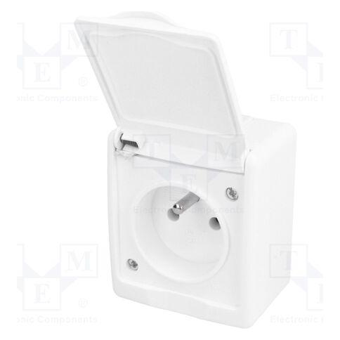 Pawbol Steckverbinder: zur AC-Stromversorgung Buchse 2P+PE 250VAC (D.3110BG/1)