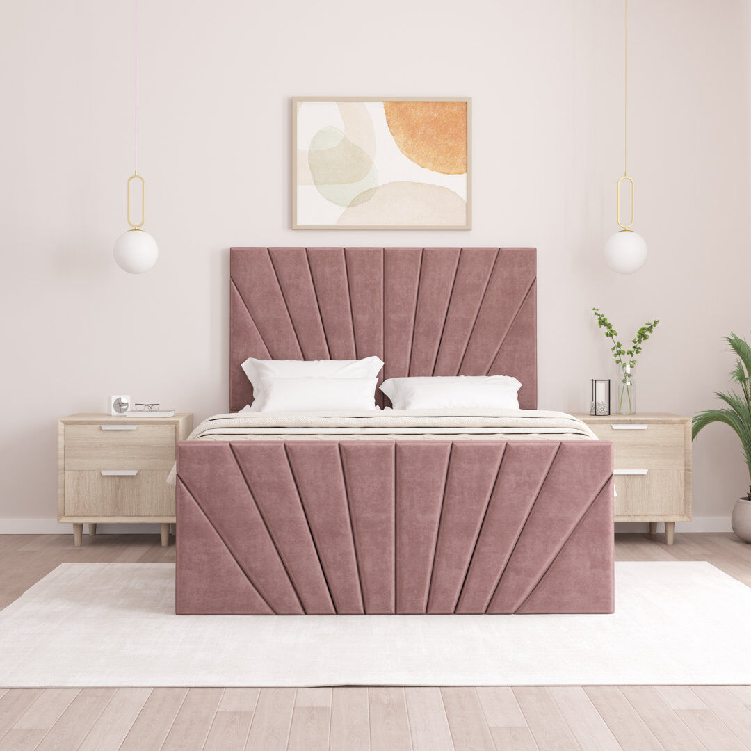 Brayden Studio Odolo Upholstered Ottoman Storage Bed Lilac Single (3')