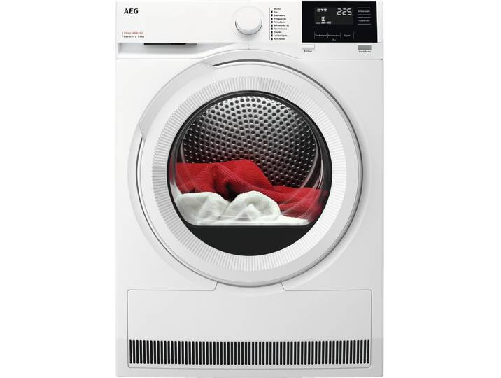 AEG Wärmepumpentrockner TR7T60680 916900044 , Energieeffizienz: C, weiß, B:59,6cm H:85cm T:66,3cm, Trockner, SensiDry: mit der Wärmepumpentechnologie weniger Energieverbrauch, Wärmepumpentrockner