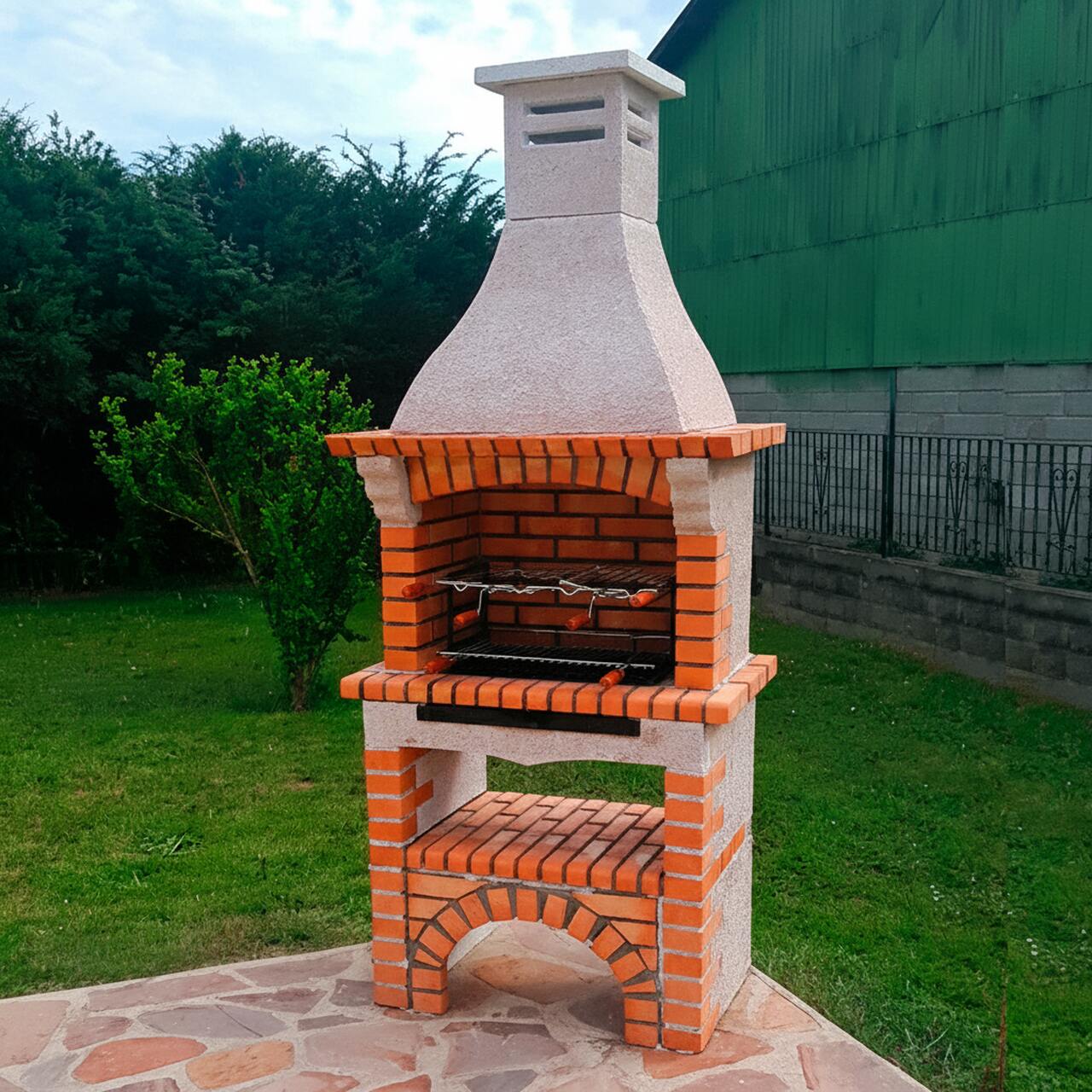 My-Barbecue CE1060F Barbacoa de ladrillo para jardín