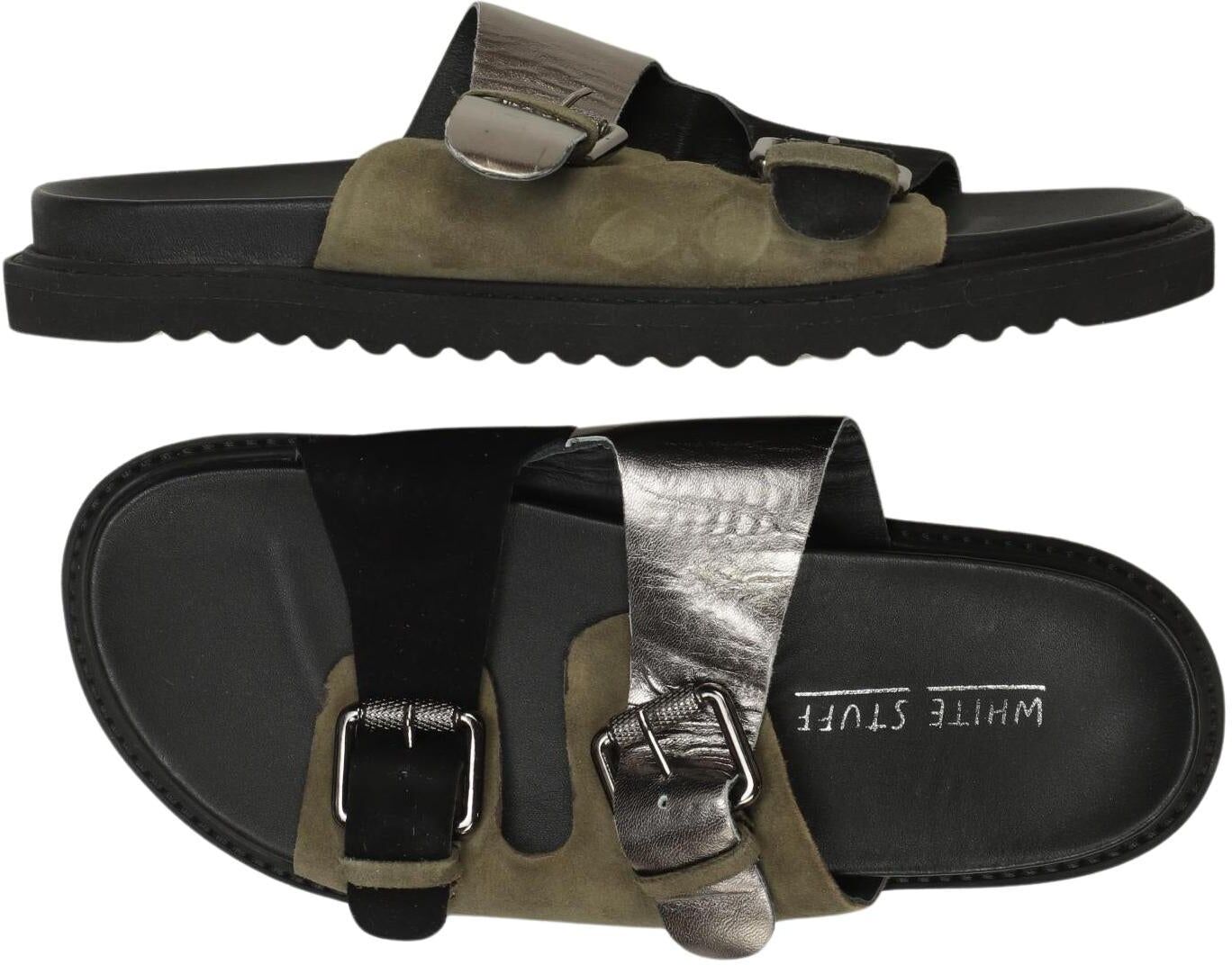 White Stuff Damen Sandalen, Mehrfarbig, Gr. EU 38, kein / Etikett - Second Hand