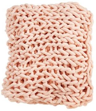 Saro Lifestyle Textured Chunky Knit Cozy Throw