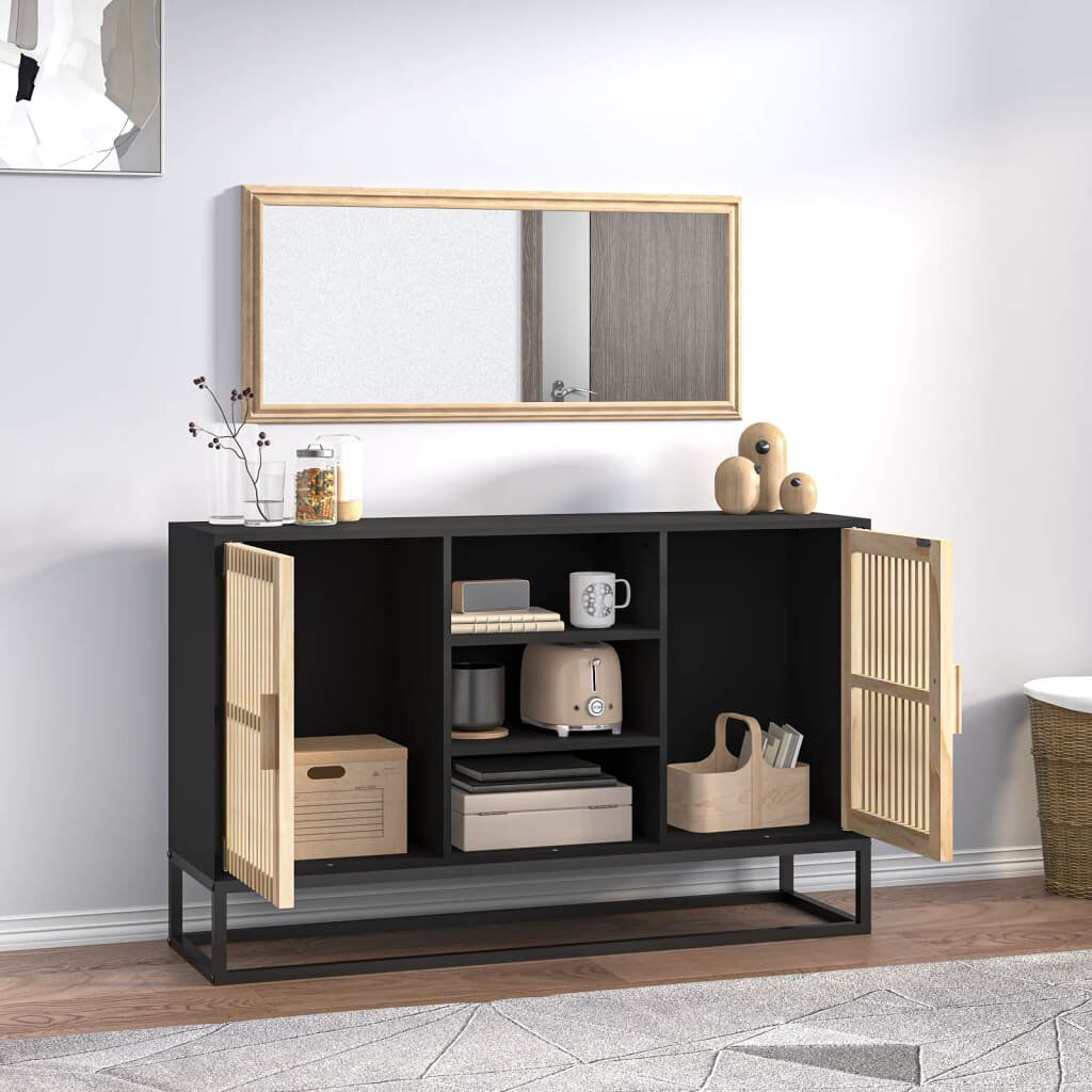 17 Stories Loudin 105cm Sideboard Black 65cm H X 105cm W X 30cm D