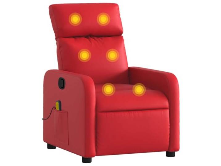 vidaXL Massagesessel Rot Kunstleder