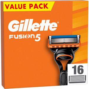 Gillette Rasierklingen Fusion5, für Herrenrasierer, 5-fach Klinge, 16 Stück