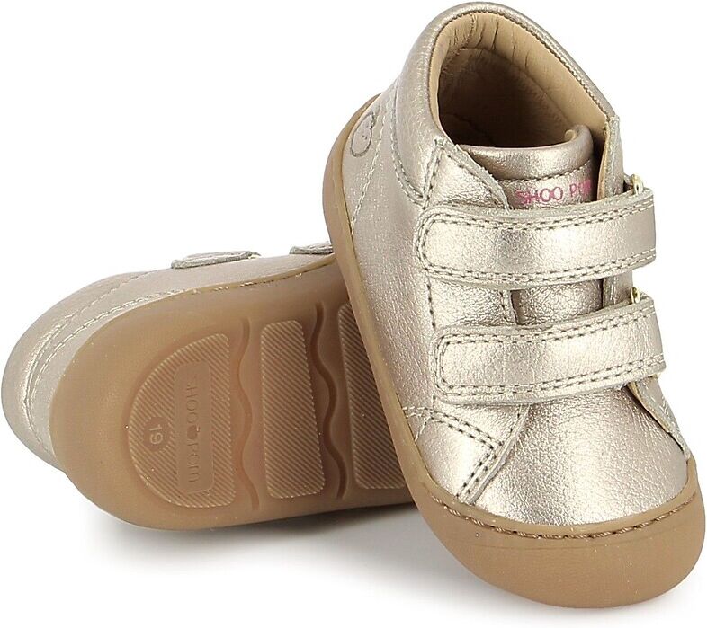 SHOO POM Baskets montantes Barefoot à scratchs, en cuir, PLUM EASY