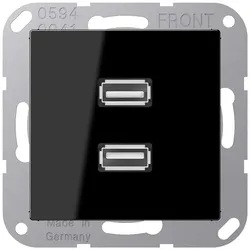 Jung Multimedia-Anschluss sw MA A 1153 SW