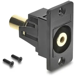 DELOCK Panel Mount Klinkenbu 3,5mm 3Pin > Klinkenbu schwarz