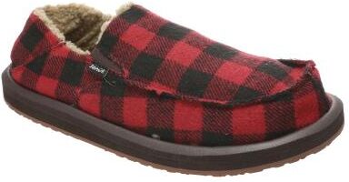 Sanuk Donny Buffalo Chill - Mens 8 Red Slip On Medium