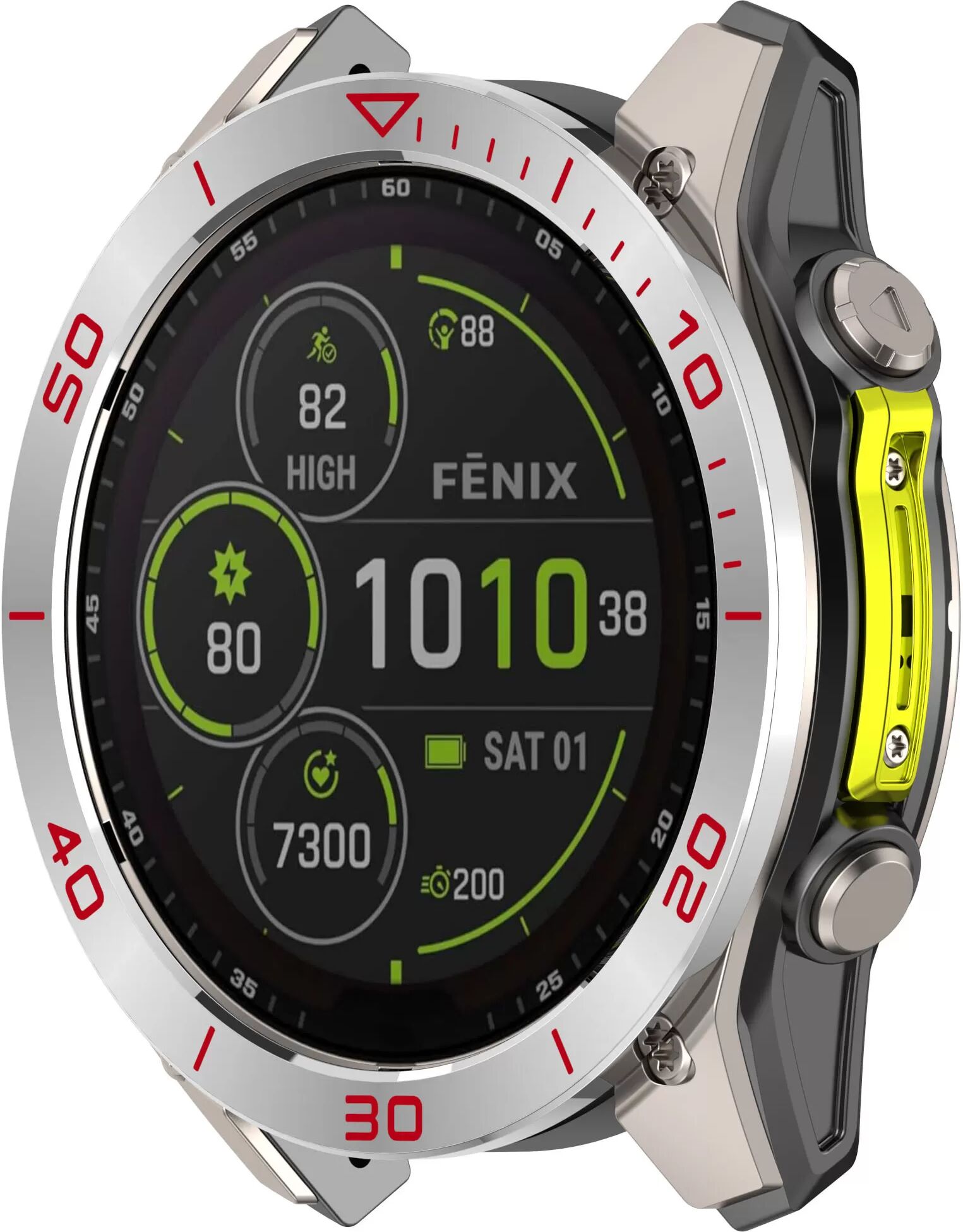 INF Premium-Edelstahl-Lünette für Garmin Tactix 8 51mm Solar