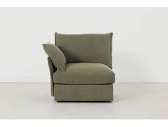 Linke Armlehne für modulares Sofa Model 06, Fenchelgrün