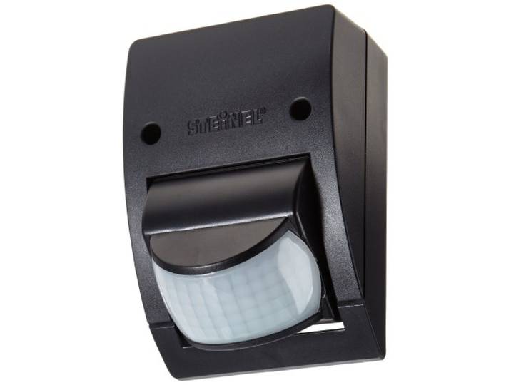 Steinel Détecteur de mouvement infrarouge IS 2160 Noir Capteur pivotant à 160° max. 12 m Capteur crépusculaire IP54 600 W max