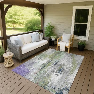 Addison Rugs Machine Washable Indoor/ Outdoor Abstract Pixels Chantille Rug