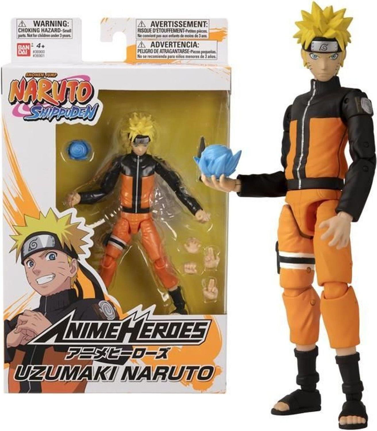 Bandai Anime Heroes Naruto Uzumaki figuur, 17 cm