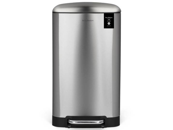 Les Collectors Tretmülleimer 30L - inox edition N°712, Silberfarben, Metall, 34x61.5x32.5 cm, Haushalt & Reinigung, Reinigung, Mülleimer & Abfallsammler