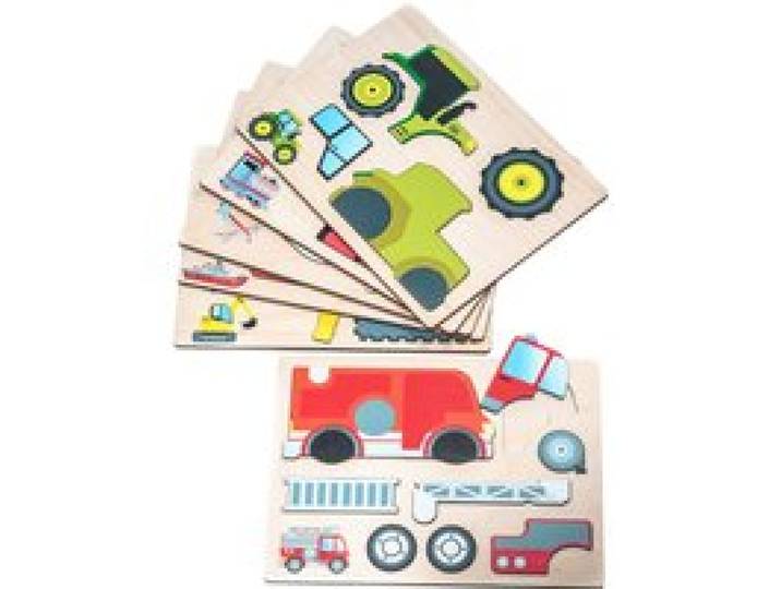 Magnetpuzzle Transport 6er Set