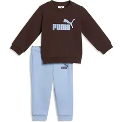 Puma Kinder Freizeit / Mode Sommer GJ Anzüge Anzüge lang Ki MINICATS ESS Crew Set FL INTEREST INF, Größe 92 in Braun Braun