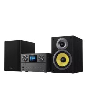 Philips Heim-Audio-Mikrosystem Schwarz 1 Disks Ablage 100 W 13,3 cm 5.25 Zoll Music System with Internet Radio DAB+ Bluetooth CD USB and Spotify Connect (TAM8905/10)