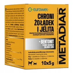 Eurowet Metadiar 10 x 5 g Unterstützt die Nierengesundheit von Hunden und Katzen