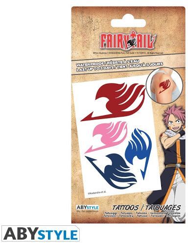 ABYstyle Waterproof Tattoos-Fairy Tail (Diversen) Nieuw