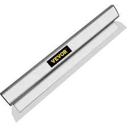 VEVOR Dekorspachtel 100 cm x 13,8 cm x 5,4 cm Breitspachtel, 1,38 kg Trockenbau Flächenspachtel, 0,5 mm Klingenstärke Fassadenspachtel aus Edelstahl, Gipserspachtel zum Verputzen von Wänden & Decken